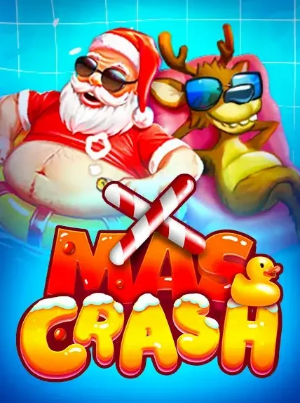 Decorative casino game artwork for Win Place: Xmas Crash